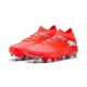 Puma Future 9 Match Fg Ag Rosso Grigio - Scarpe Calcio Uomo