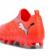 Puma Future 9 Match Ll Fg Ag Rosso Grigio - Scarpe Calcio Bambino