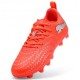 Puma Future 9 Play Fg Ag Rosso Grigio - Scarpe Calcio Bambino
