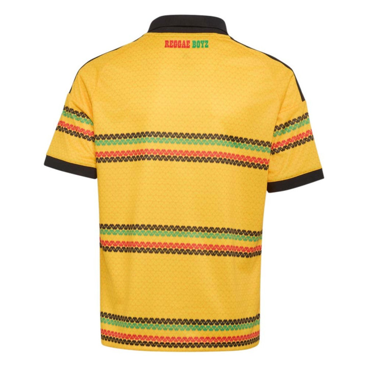 ADIDAS T-Shirt Home Jamaica Verd Giallo Rosso Bambino
