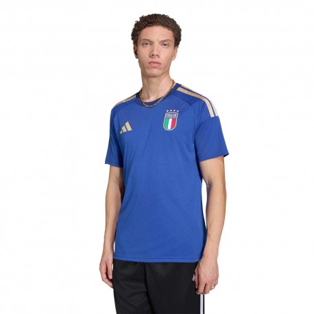 ADIDAS T-Shirt Italia Fan Blu Uomo