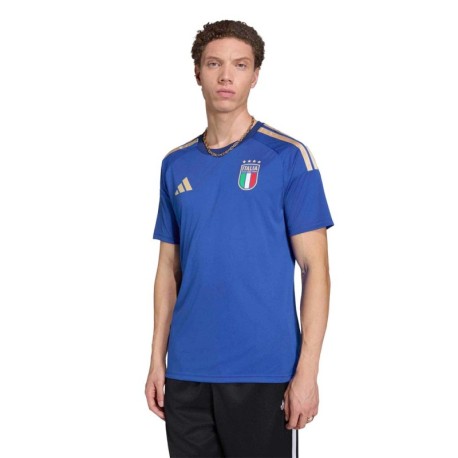 ADIDAS T-Shirt Italia Fan Blu Uomo