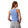 Calvin Klein Canotta Rib Azzurro Donna