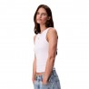 Calvin Klein Canotta Rib Bianco Donna