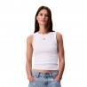 Calvin Klein Canotta Rib Bianco Donna