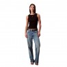 Calvin Klein Canotta Rib Nero Donna