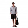 Calvin Klein Shorts Cargo Lino Nero Uomo