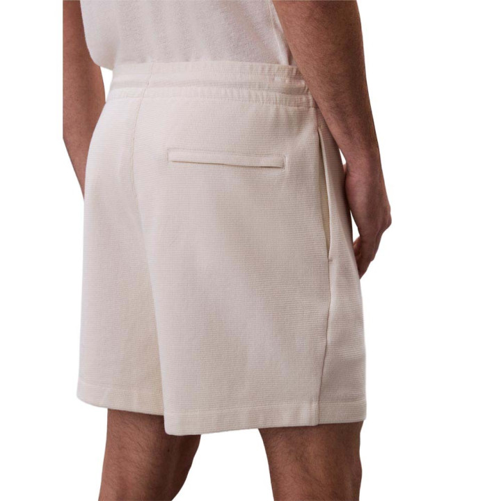 Calvin Klein Shorts Waffle Bianco Uomo