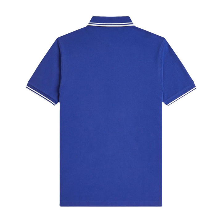 Fred Perry Polo Righe Azzurro  Uomo
