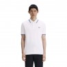 Fred Perry Polo Righe Bianco Uomo