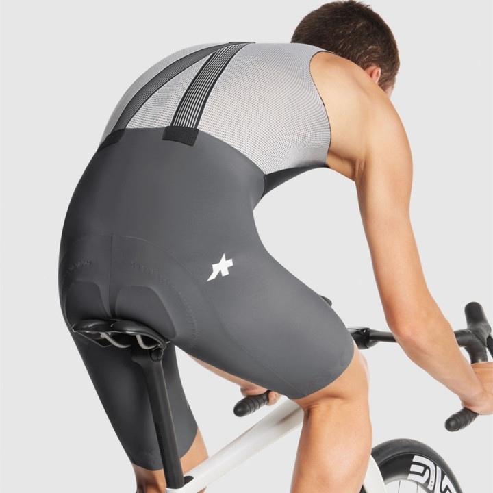 Assos Salopette Ciclismo Equipe R Robust Grigio Uomo