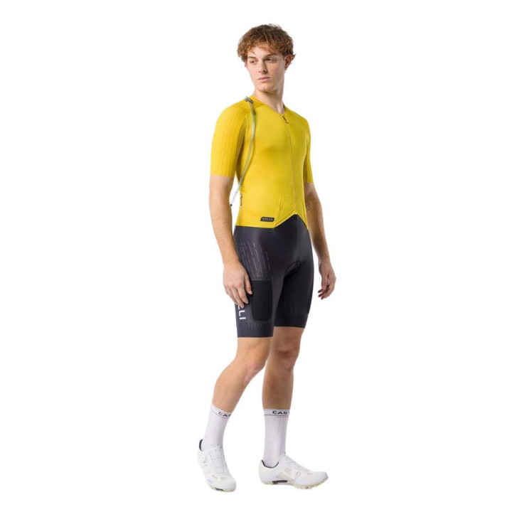 Castelli Body Ciclismo Ulimited Speedsuit Mango Mojito Nero Ivory Uomo