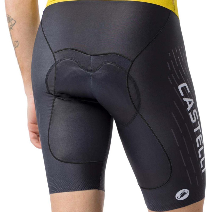 Castelli Body Ciclismo Ulimited Speedsuit Mango Mojito Nero Ivory Uomo