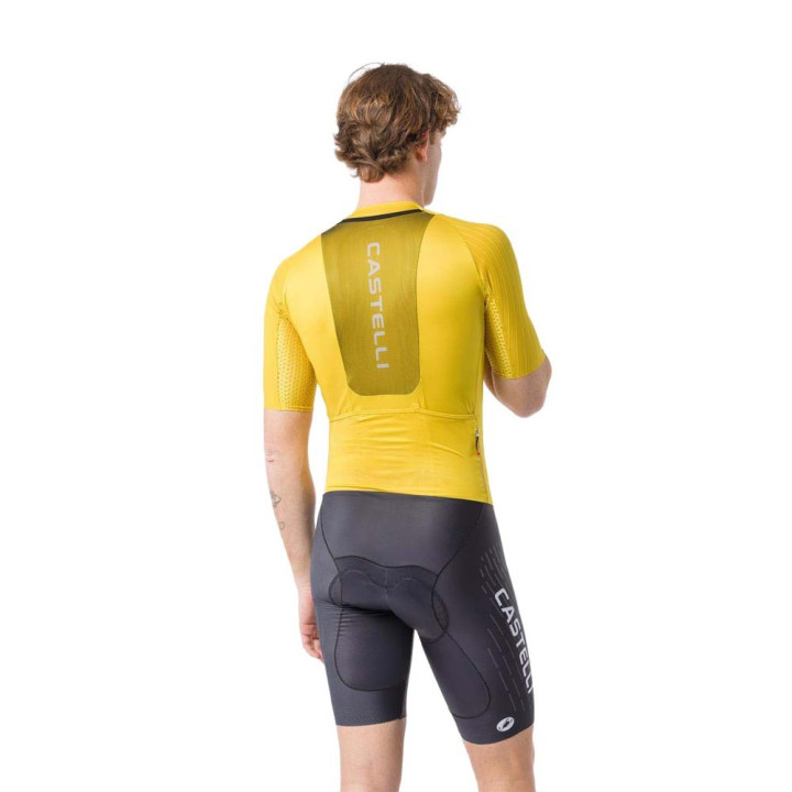 Castelli Body Ciclismo Ulimited Speedsuit Mango Mojito Nero Ivory Uomo
