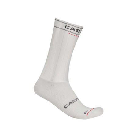 Castelli Calze Ciclismo Fast Feet 3 Bianco Uomo