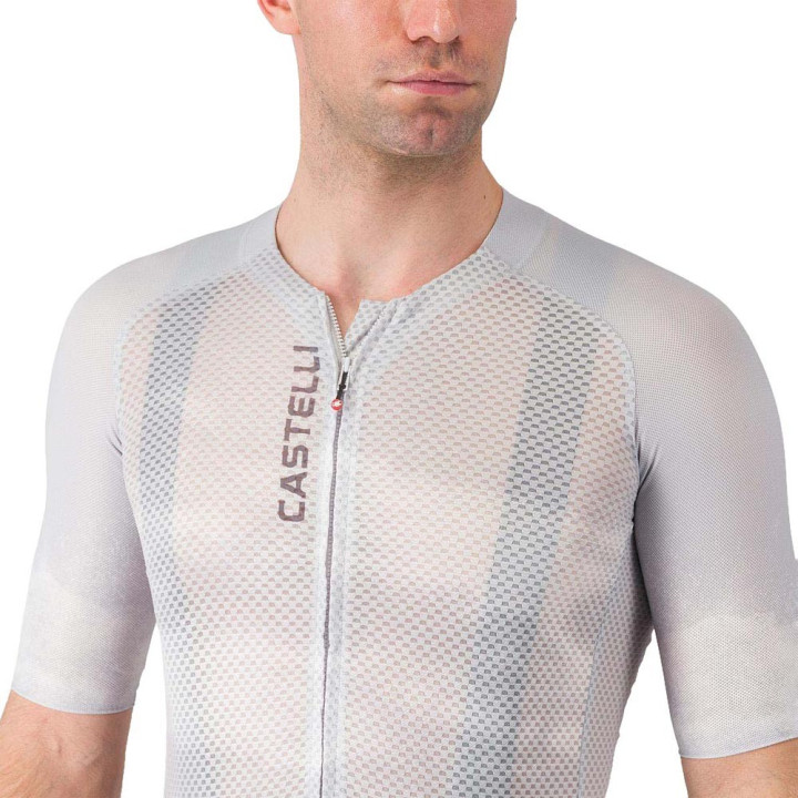 Castelli Maglia Ciclismo Climber'S A C Argento Gray Smoky Gray Uomo