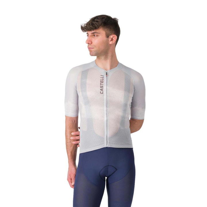 Castelli Maglia Ciclismo Climber'S A C Argento Gray Smoky Gray Uomo