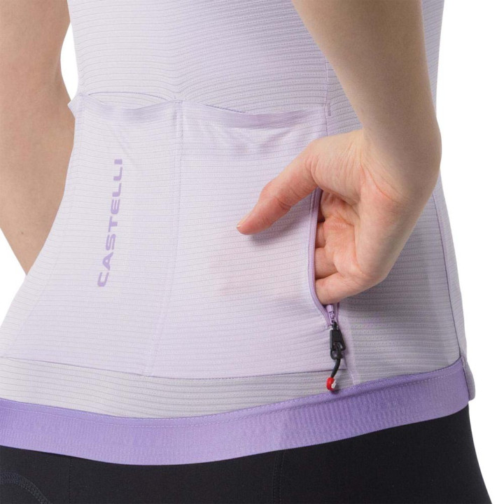Castelli Maglia Ciclismo Espresso 2 Purple Mist Donna