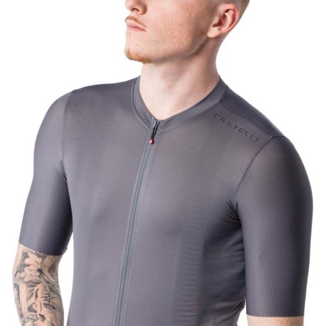Castelli Maglia Ciclismo Espresso 2 Smoky Gray Uomo