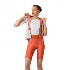 Castelli Salopette Ciclismo Espresso 2 Paprika Donna