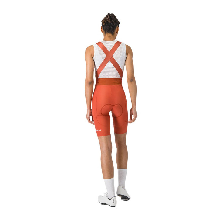 Castelli Salopette Ciclismo Espresso 2 Paprika Donna