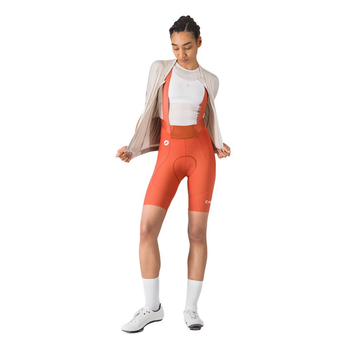 Castelli Salopette Ciclismo Espresso 2 Paprika Donna