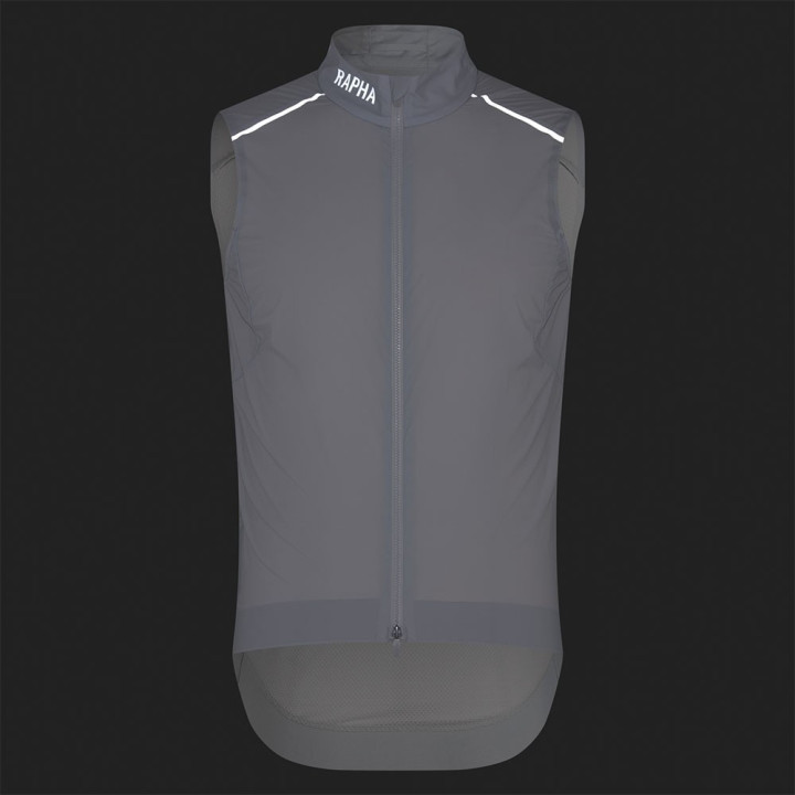 Rapha Gilet Ciclismo Pro Team Argento Bianco Uomo