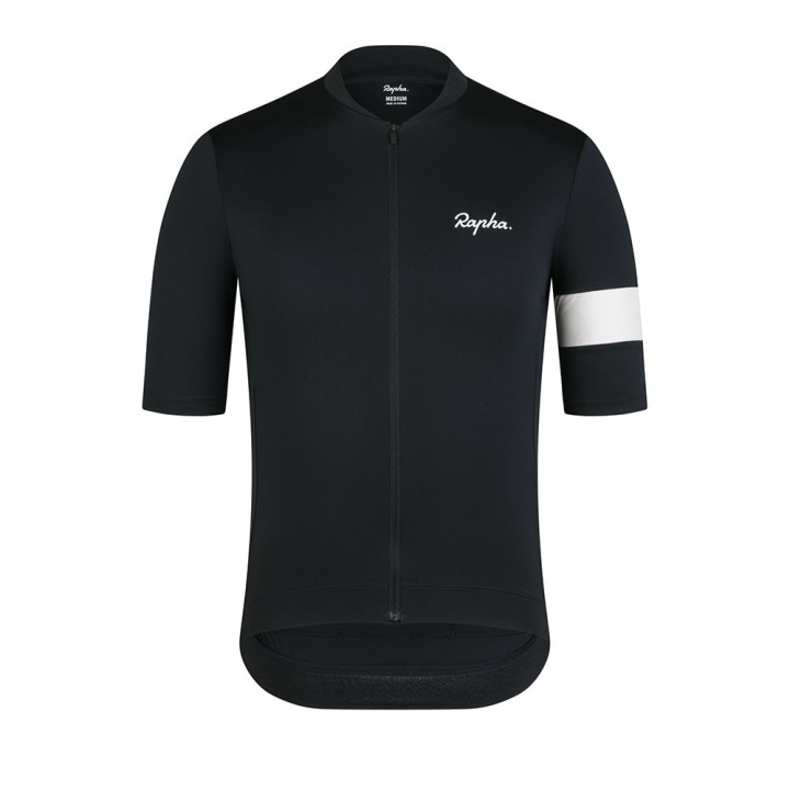 Rapha Maglia Ciclismo Core Jersey Nero Bianco Uomo