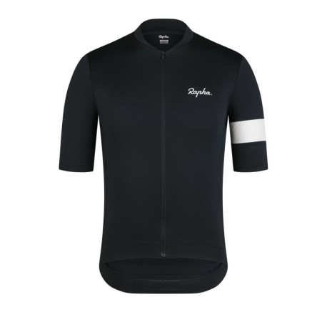 Rapha Maglia Ciclismo Core Jersey Nero Bianco Uomo