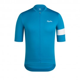 Core Jersey Teal blue bianco