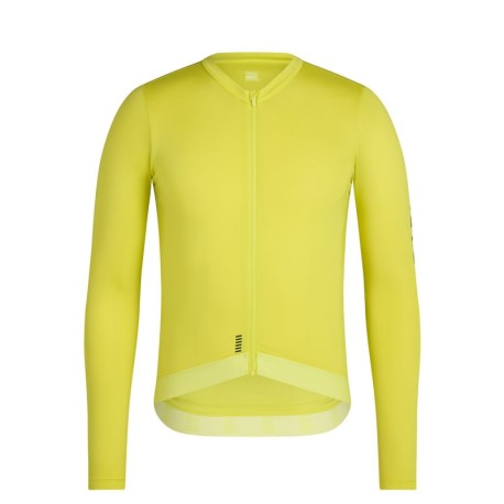 Rapha Maglia Ciclismo Ls Pro Team Lightweight Chartreuse Bianco Uomo