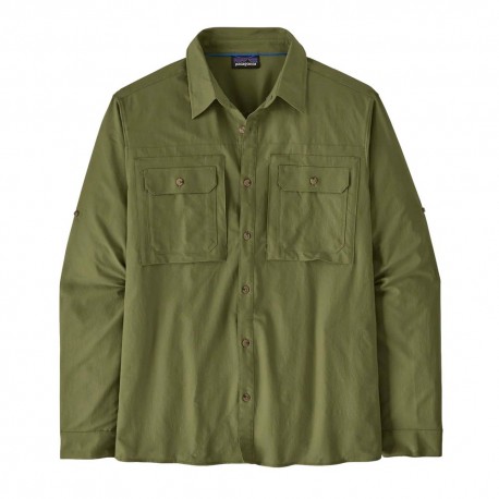 Patagonia Camicia Trekking Self Guided Caper Verde Uomo
