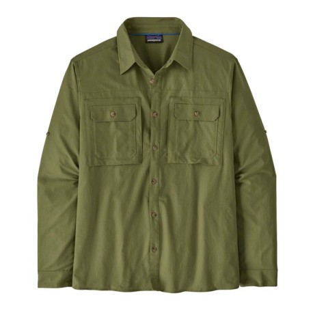 Patagonia Camicia Trekking Self Guided Caper Verde Uomo