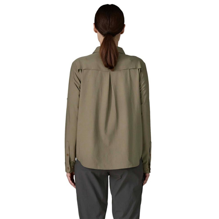 Patagonia Camicia Trekking Self Guided River Rock Verde Donna