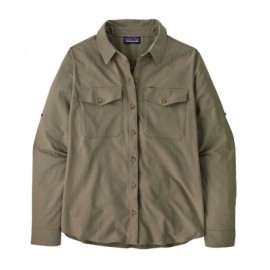 Patagonia Camicia Trekking Self Guided River Rock Verde Donna