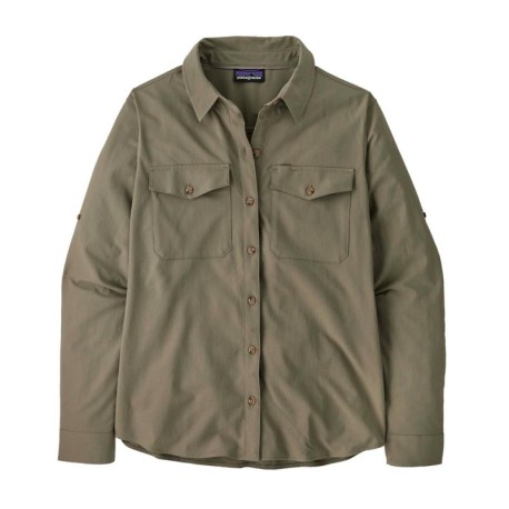 Patagonia Camicia Trekking Self Guided River Rock Verde Donna