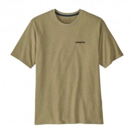 Patagonia T-Shirt Trekking P-6 Logo Responsabili-Tee Gumtree Verde Uomo