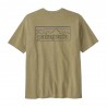 Patagonia T-Shirt Trekking P-6 Logo Responsabili-Tee Gumtree Verde Uomo