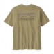 Patagonia T-Shirt Trekking P-6 Logo Responsabili-Tee Gumtree Verde Uomo