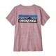 Patagonia T-Shirt Trekking P-6 Logo Responsabili-Tee Quiet Violet Donna