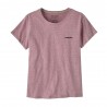 Patagonia T-Shirt Trekking P-6 Logo Responsabili-Tee Quiet Violet Donna