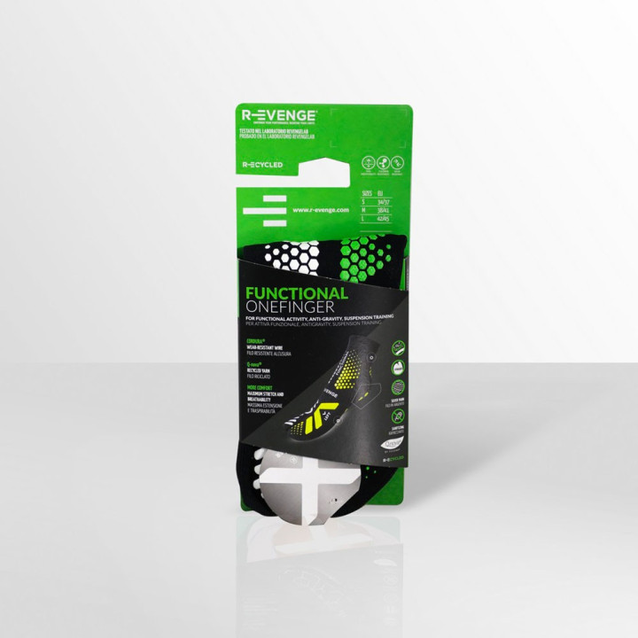 R-Evenge Calze Functional 1 Finger New Nero/Verde Unisex