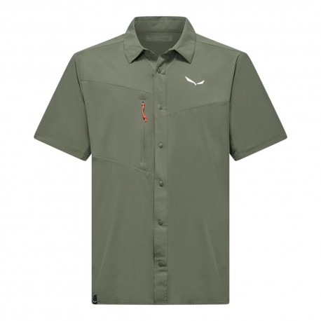 Salewa Camicia Trekking Mm Puez Faded Verde  Uomo