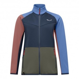 Salewa Felpa In Pile Puez Cammino Blueberry Multi Donna