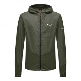 Salewa Giacca Trekking Pedroc Wind Hd Light Dark Olive Uomo