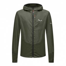 Salewa Giacca Trekking Pedroc Wind Hd Light Dark Olive Uomo