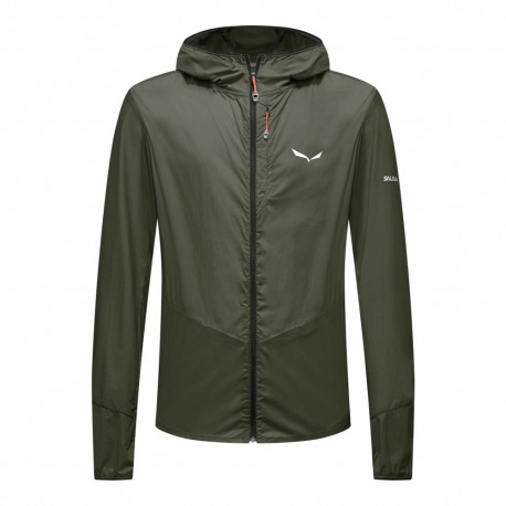 Salewa Giacca Trekking Pedroc Wind Hd Light Dark Olive Uomo