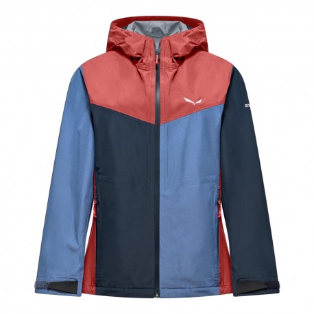 Salewa Giacca Trekking Puez 2,5 Ptx Etruscan Rosso Multi Donna