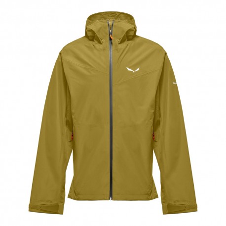 Salewa Giacca Trekking Puez 2,5 Ptx Olive Oil Uomo