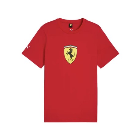 Puma Ferrari T-Shirt Colored Shield Rosso Uomo